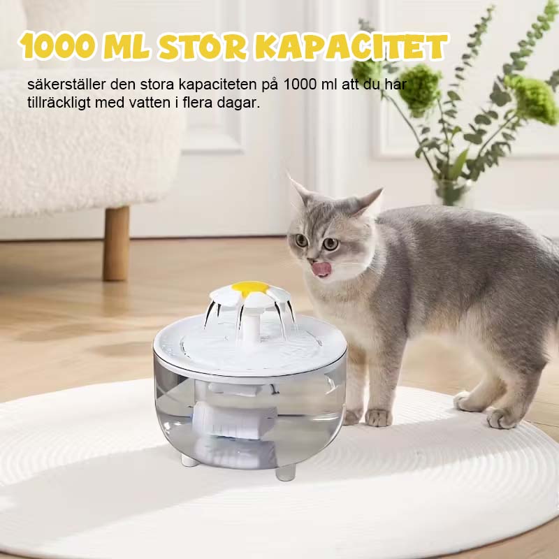 🐱 Bästa Vattendispenser för Katt 💧 | Cirkulerande Fontän med Djupfiltrering ✨