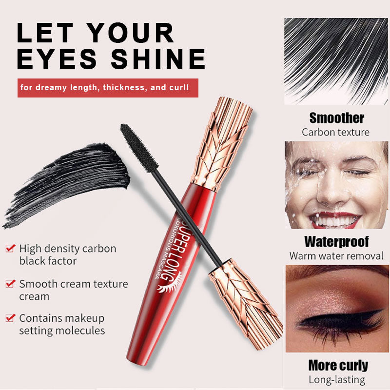 👑 4D CROWN Mascara ✨ | Vattenfast 💧 & Klumpfri 🖤 | Ger Långa Fransar & Maximal Volym
