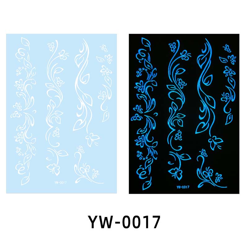 ✨ Lysande Tatueringar 🌌 | Glow in the Dark Klistermärken | Vattentät & 7 Dagars Glans 🌙