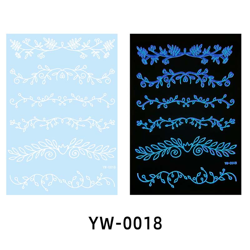 ✨ Lysande Tatueringar 🌌 | Glow in the Dark Klistermärken | Vattentät & 7 Dagars Glans 🌙