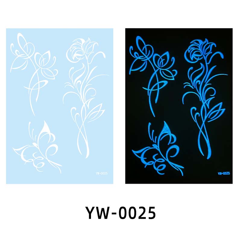 ✨ Lysande Tatueringar 🌌 | Glow in the Dark Klistermärken | Vattentät & 7 Dagars Glans 🌙