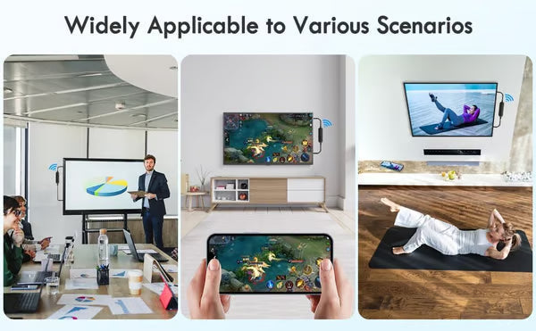📺 Trådlös HDMI-adapter för iPhone/iPad | Skärmspegling till TV 1080P | Enkel Plug & Play 🚀