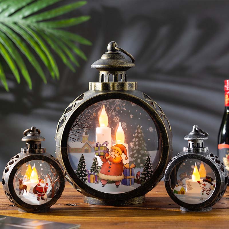 🎄 Retro LED-julnattlampa – juldekoration för fönster och bord ✨