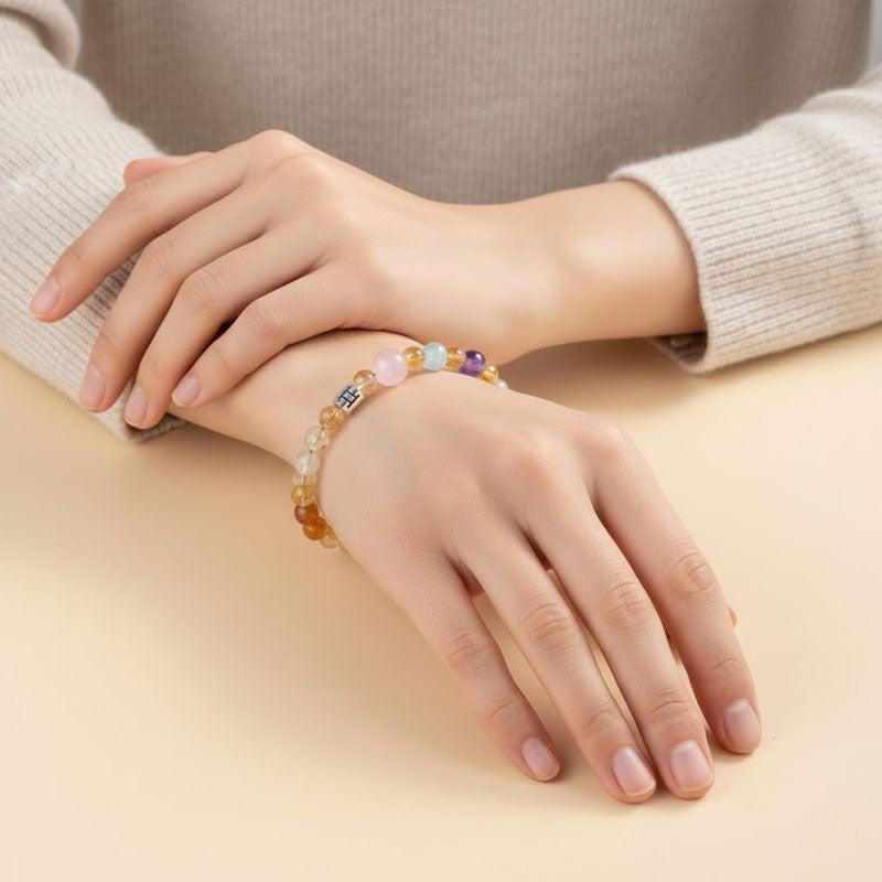 ✨ Personligt Stjärntecken Armband – Äkta Kristall Energi-Resonator 🌌 Zodiak Gåva 🎁