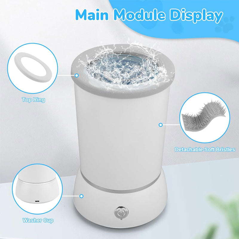 Elektrisk Tassrengörare 🐶 | Snabb & Skonsam Tassvätt för Hund och Katt 🐾