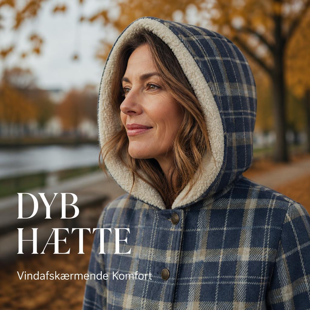 ❄️ Undgå Kulden i Stilen: Luksuriøs Ternet Vinterjakke med Plysforing & Hætte ☕