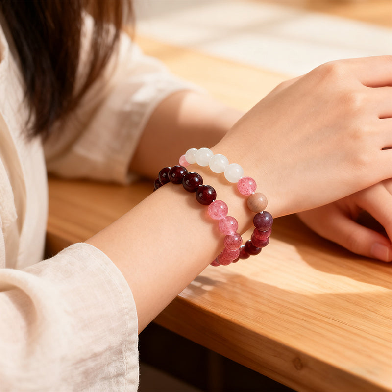 🌿 Handgjort Armband Natursten – Energi, Skydd & Balans (Unik Gåva) 🎁