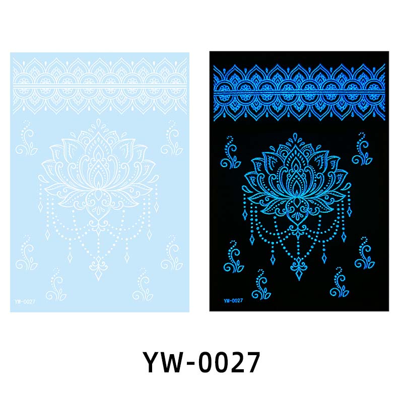 ✨ Lysande Tatueringar 🌌 | Glow in the Dark Klistermärken | Vattentät & 7 Dagars Glans 🌙