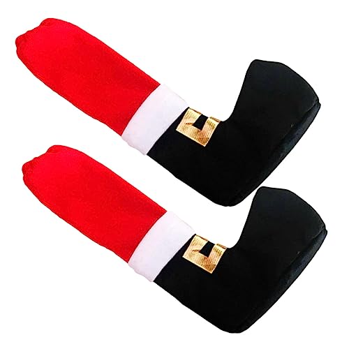 🎅 Julstrumpor Stolsben ✨ | 4-pack Tomte-tofflor | Golvskydd & Juldekoration 🎄