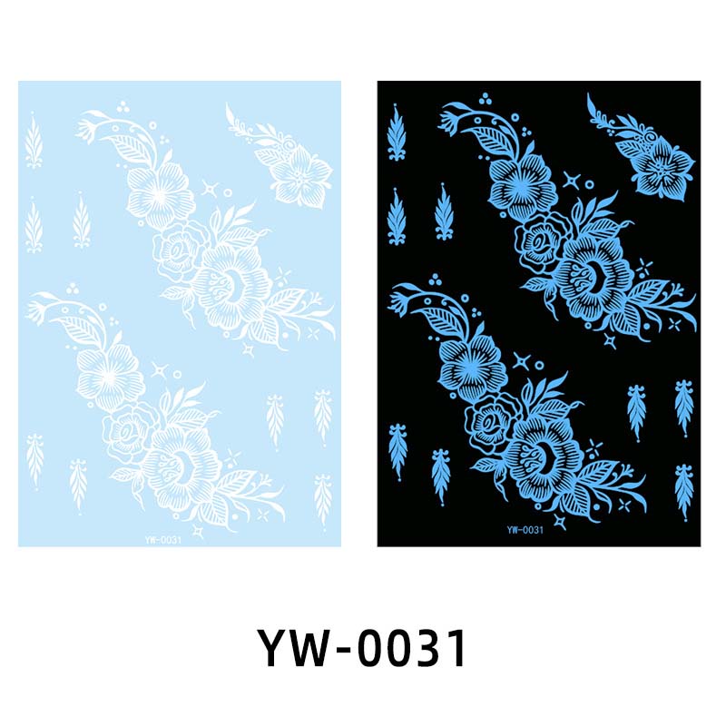 ✨ Lysande Tatueringar 🌌 | Glow in the Dark Klistermärken | Vattentät & 7 Dagars Glans 🌙