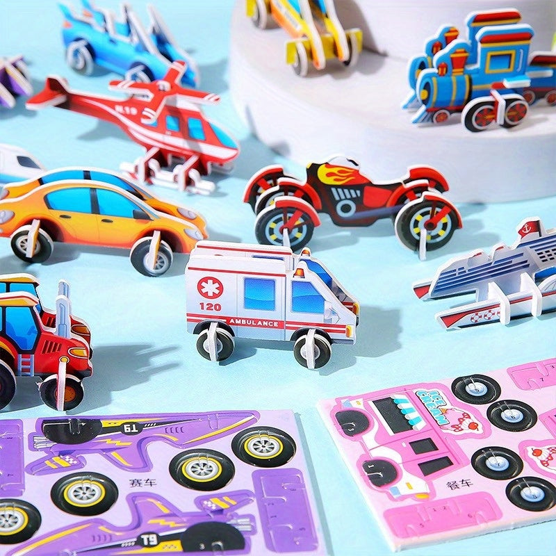 Stort 3D Pussel-Set för Barn (30 st) ✨ Pedagogiskt Pyssel & DIY 🦋