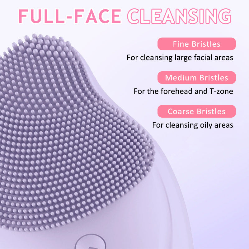 ✨ Silikon Ansiktsrengöring 🌸 | Vibrerande Rengöringsborste | Djuprengöring & Massage 💧