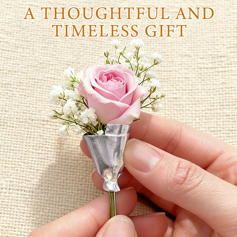 Bärbar Blomsterklämma 💐 | Elegant Brosch & Inredningsdetalj – Tidlös Gåva 🎁