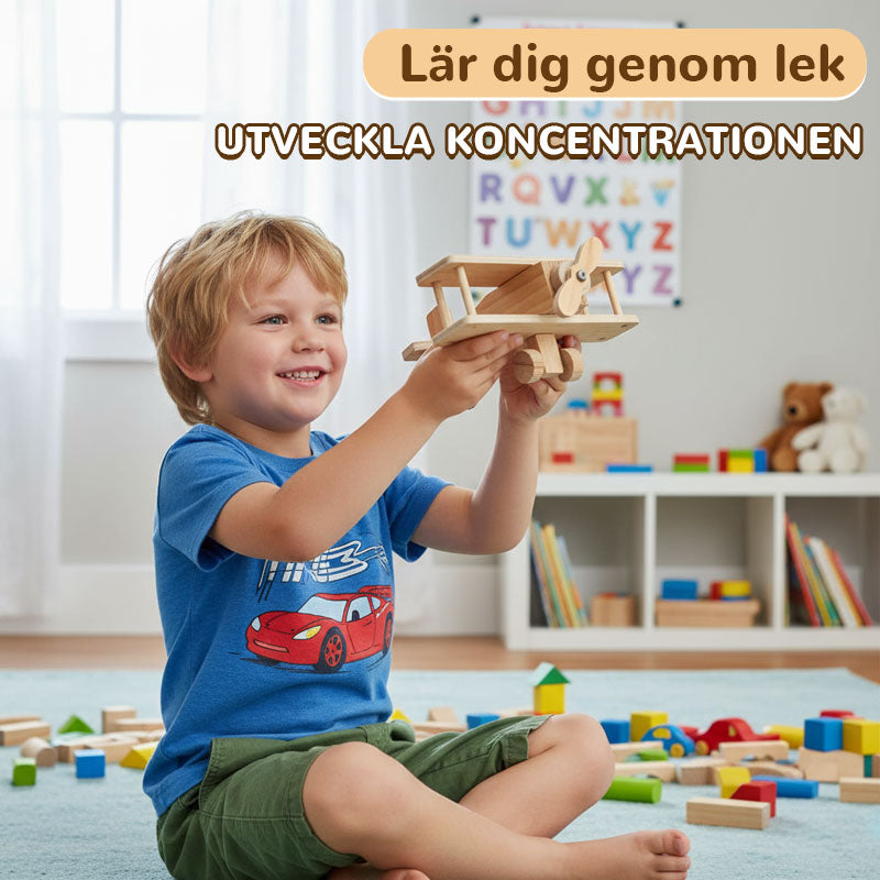 👨‍👩‍👧‍👦 DIY Träbyggsats för Barn & Familj | Säkert Tallträ | Måla & Bygg Leksak 🎨