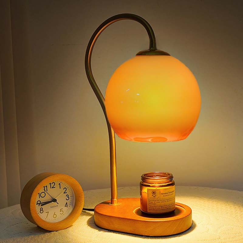 🌿 Liljekonvalj Aromalampa Vintage ✨ | Steglös Dimning & Vaxsmältare GU10