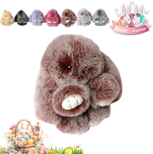 Lyxig Påskhare Nyckelring med Elegant Presentask – Den Perfekta Påskgåvan 🐰🌷