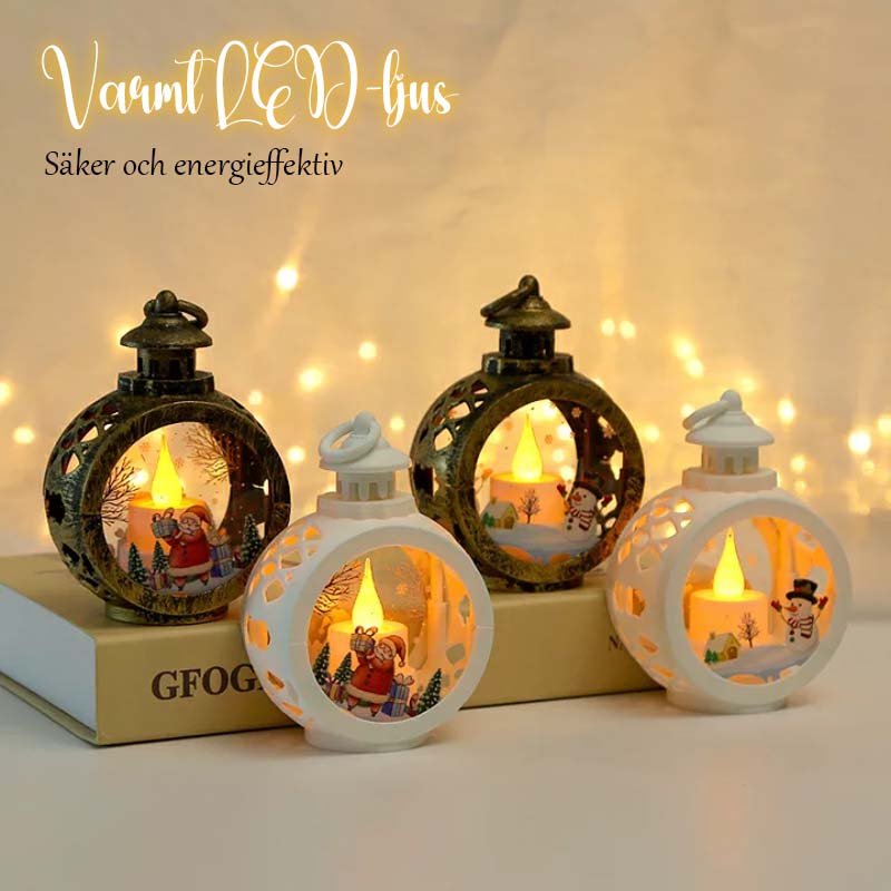 🎄 Retro LED-julnattlampa – juldekoration för fönster och bord ✨