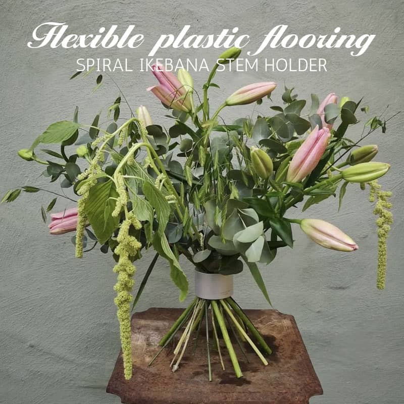 Spiralformad Blomhållare 💐 | Ikebana Stjälkstöd – För Vackra & Stabila Buketter 🌸