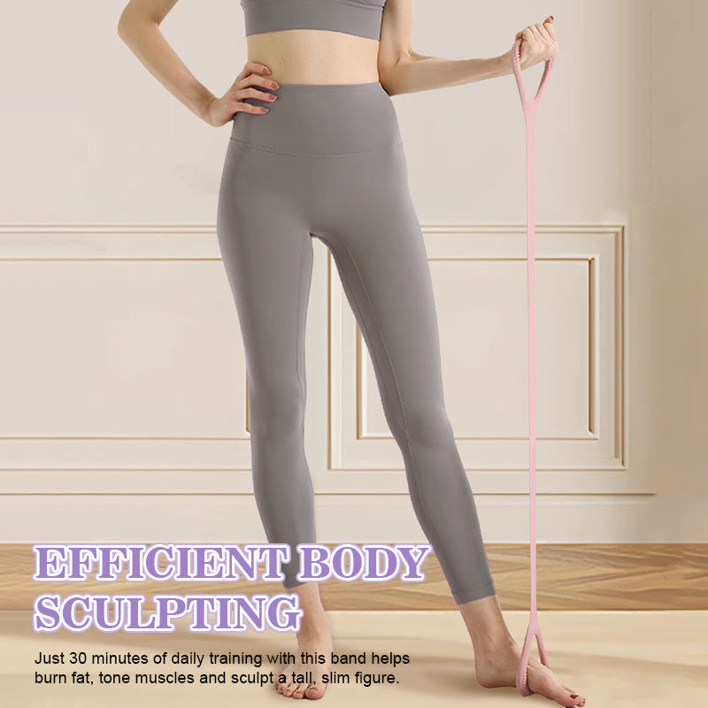 Premium 8-format Träningsband i Silikon | För Bättre Hållning & Hemmaträning ✨