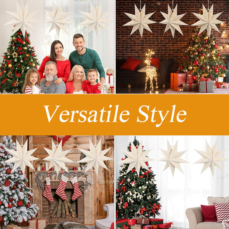 🔥 REA –40%! 🎁 | Julstjärna med Ljusslinga 💡 | Stämningsfull Fönsterlampa ✨