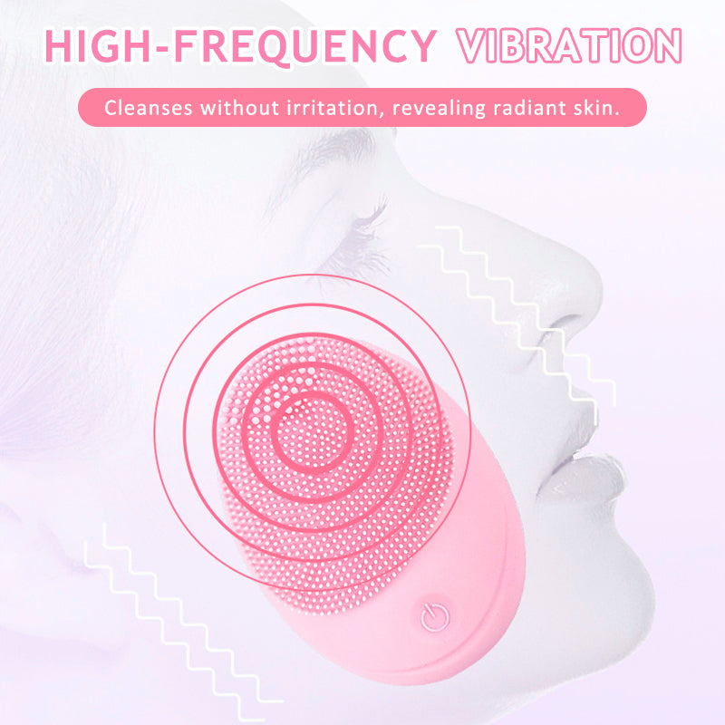 ✨ Silikon Ansiktsrengöring 🌸 | Vibrerande Rengöringsborste | Djuprengöring & Massage 💧
