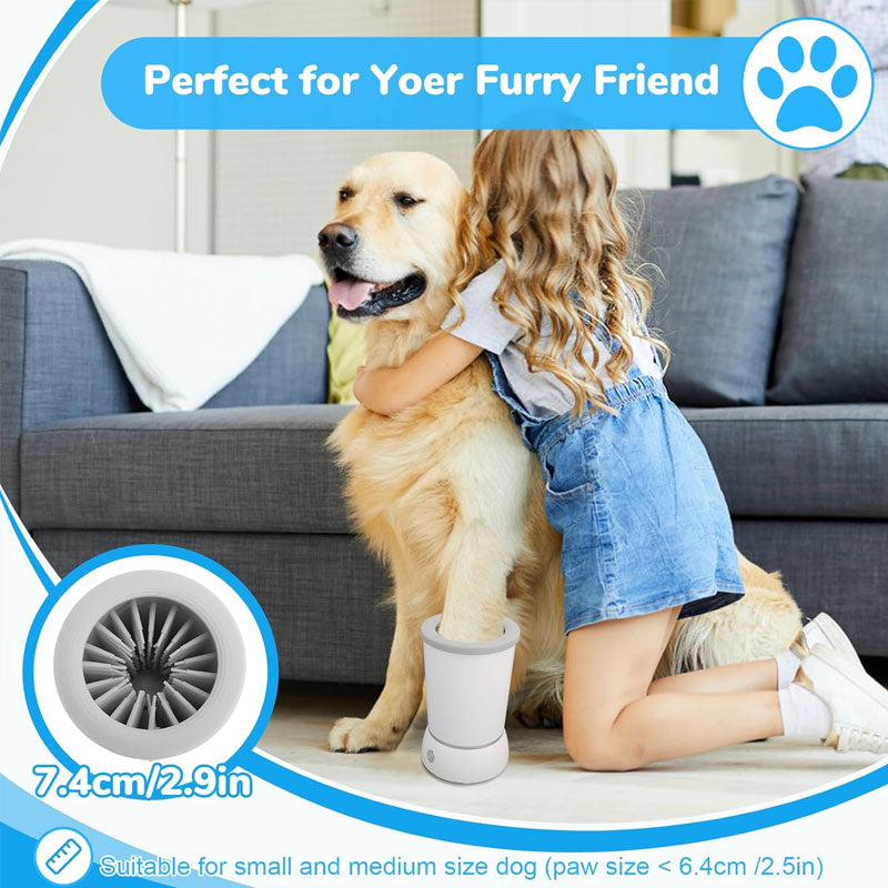 Elektrisk Tassrengörare 🐶 | Snabb & Skonsam Tassvätt för Hund och Katt 🐾