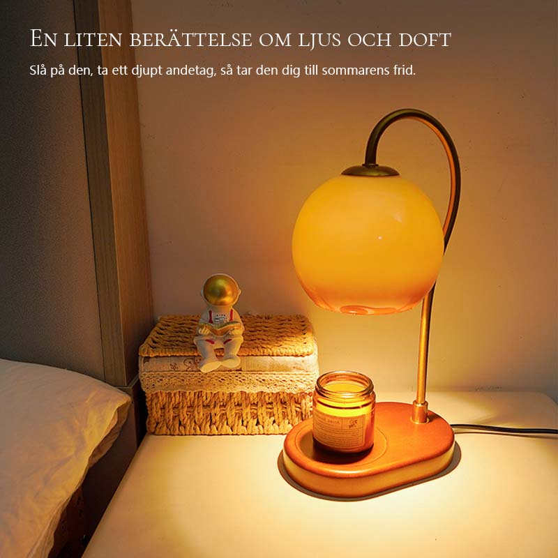 🌿 Liljekonvalj Aromalampa Vintage ✨ | Steglös Dimning & Vaxsmältare GU10