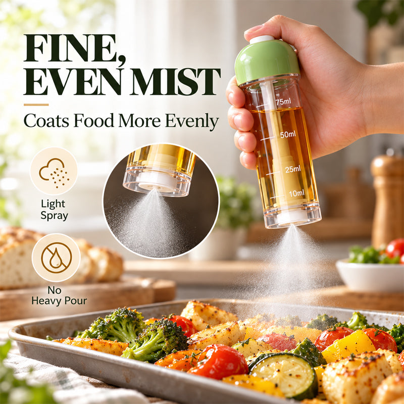 🥗 Slut Med At Hælde For Meget Olie! 🍳 Nedadrettet Oliespray Til Sundere Madlavning
