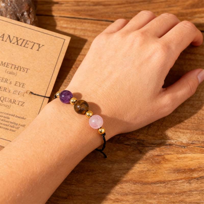 🌌 Energikalibratorn ✨ | Armband med Kalibrerad Natursten 💎 | Magnetisk Balans & Tur