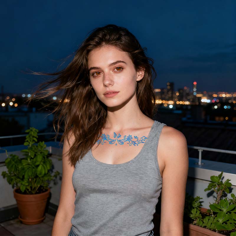 ✨ Lysande Tatueringar 🌌 | Glow in the Dark Klistermärken | Vattentät & 7 Dagars Glans 🌙