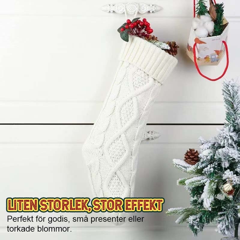 🧦 Stickade Väggstrumpor | Mysig Väggdekoration & Julstrumpa 🎄 | Rustik Inredning 🏡