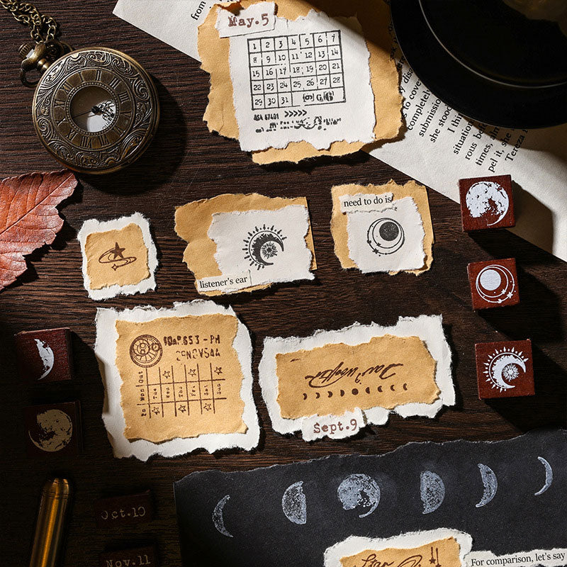 ✨ Trä Kalenderstämpel för Anteckningsböcker - Den ultimata personliga och enkla lösningen
