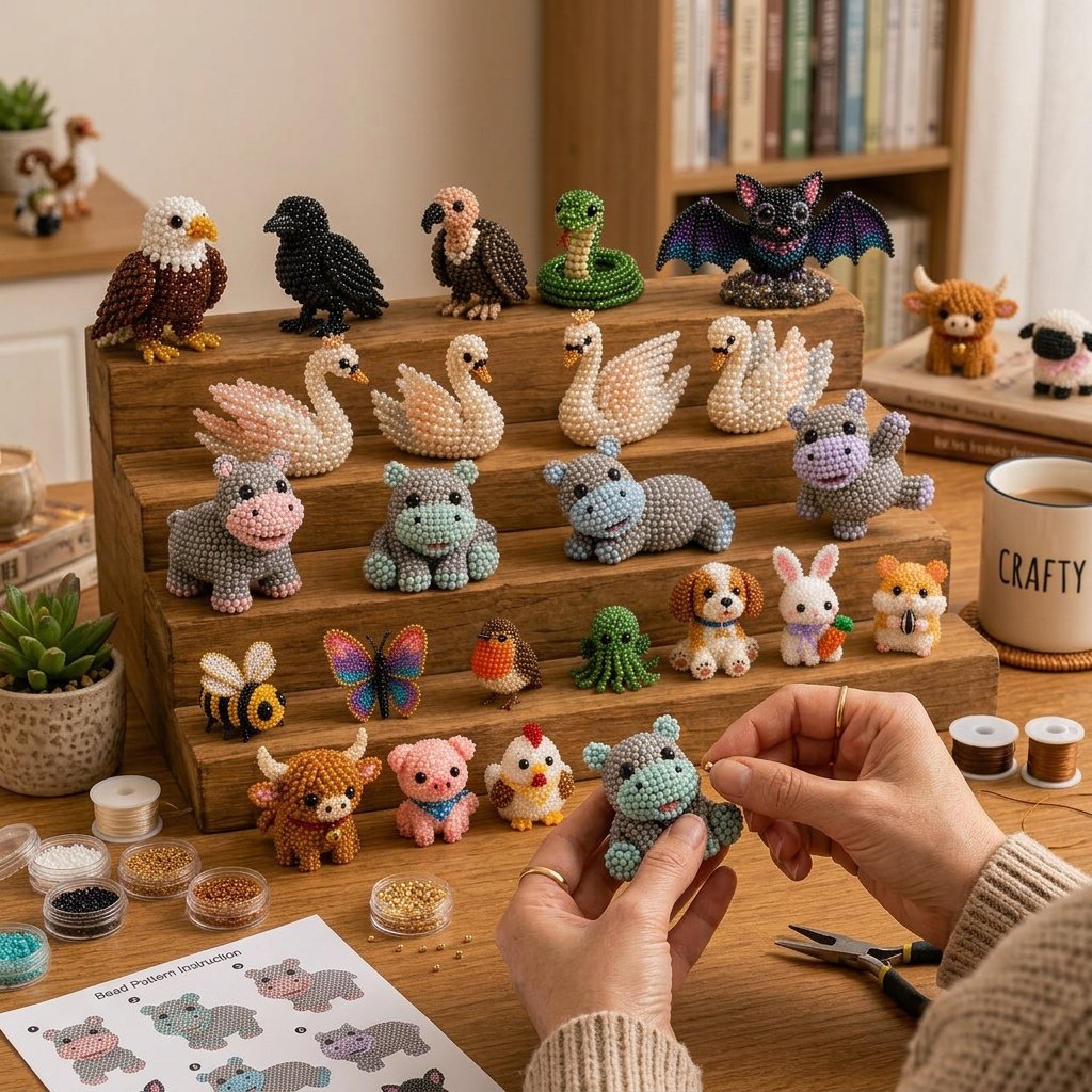 Skab dine egne magiske 3D-perledyr! 🐾 Ultra-sødt og beroligende DIY-sæt