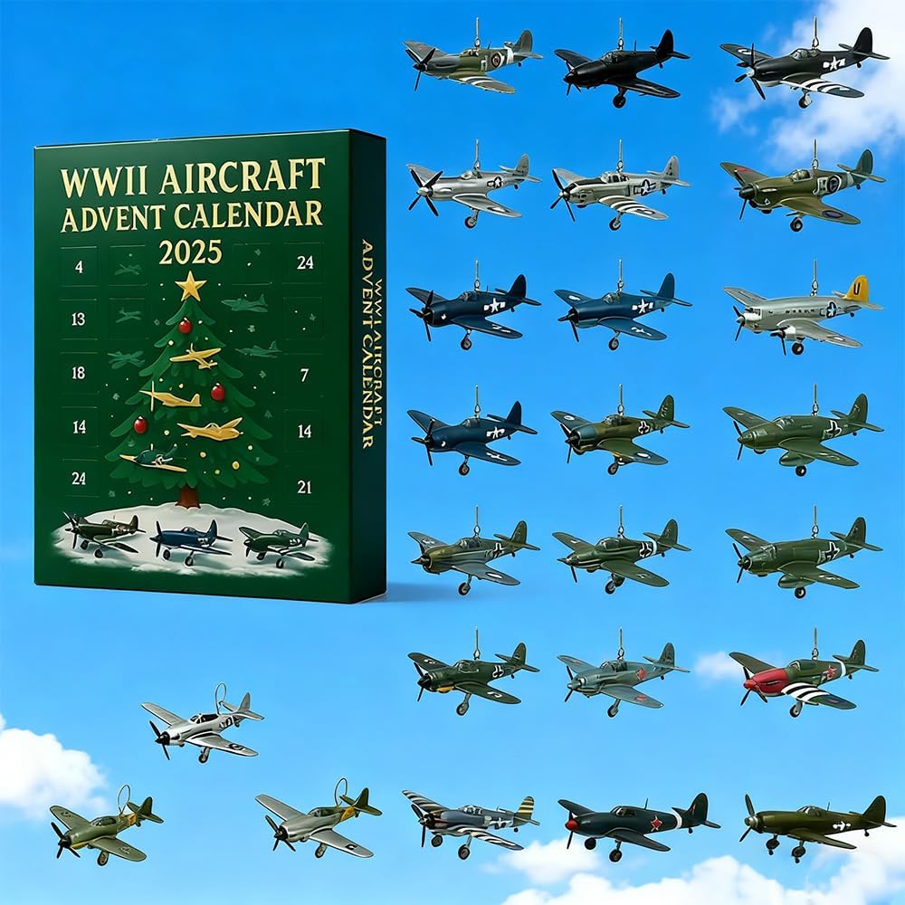 WWII Flygplansadventskalender 2025 – 24 dagar med ikoniska krigsflygplan