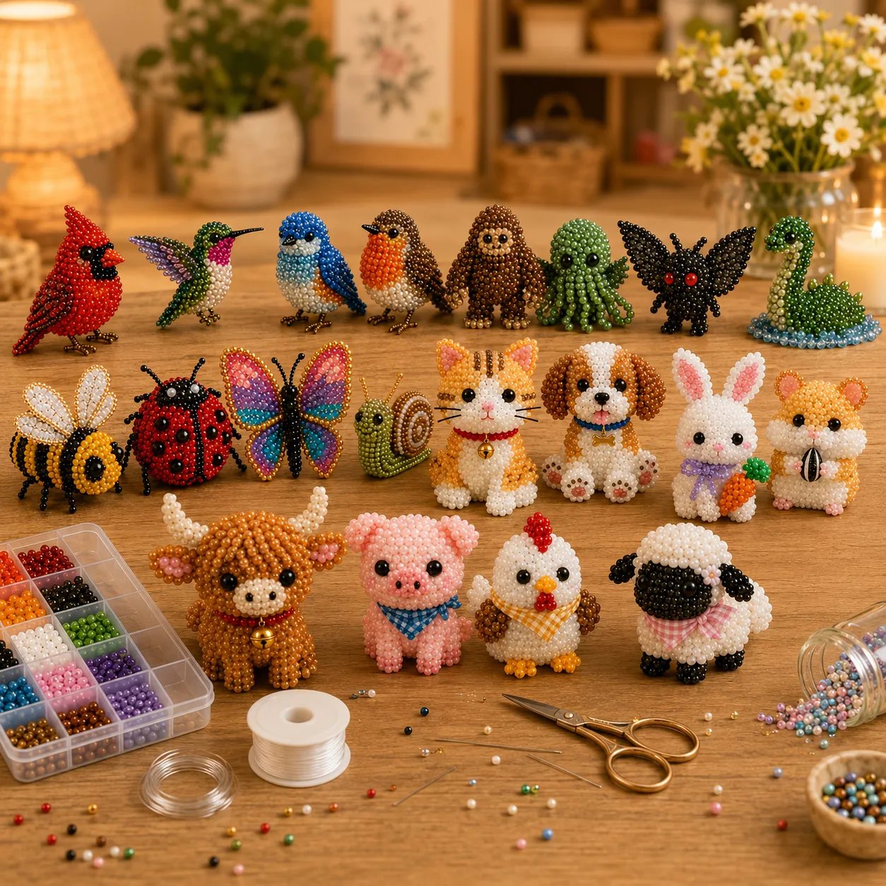 Skab dine egne magiske 3D-perledyr! 🐾 Ultra-sødt og beroligende DIY-sæt