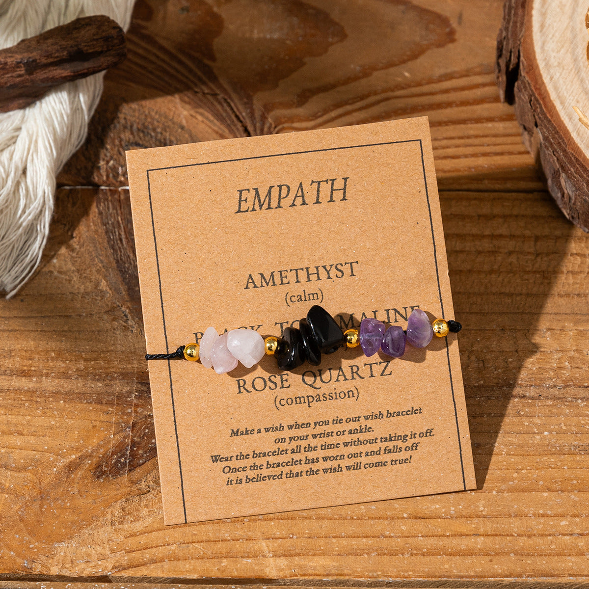 🌌 Energikalibratorn ✨ | Armband med Kalibrerad Natursten 💎 | Magnetisk Balans & Tur