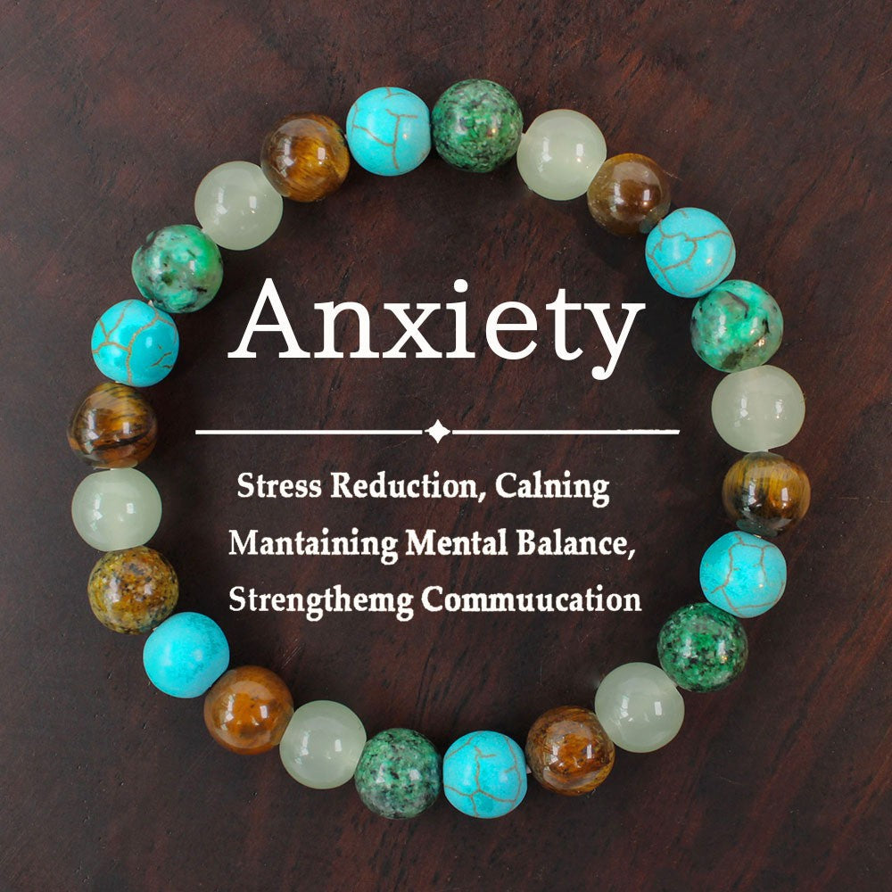 🌿 Handgjort Armband Natursten – Energi, Skydd & Balans (Unik Gåva) 🎁