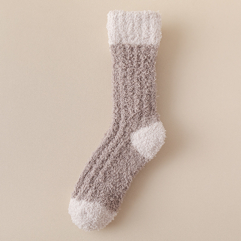 🔥 Korallfleece Myssockor ☁️ | Supermjuka & Varma | Halkfria Vintersockor 🎁