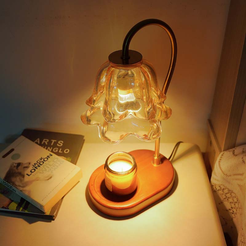 🌿 Liljekonvalj Aromalampa Vintage ✨ | Steglös Dimning & Vaxsmältare GU10