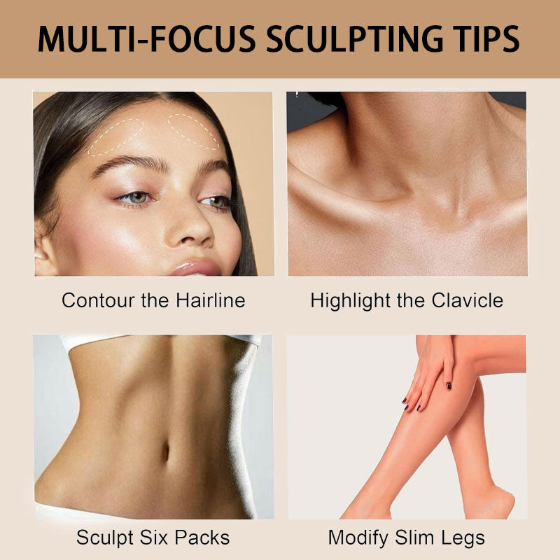 ✨ Contour & Highlighter Stick 🎨 | Dubbel Penna för 3D Ansikte | Lättblandad 💧