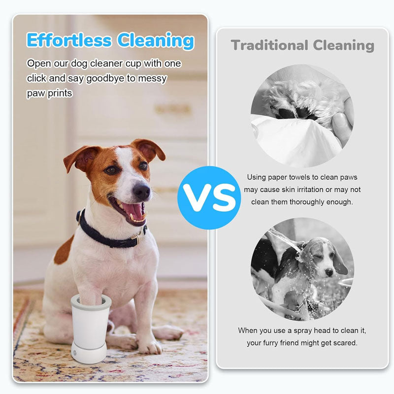 Elektrisk Tassrengörare 🐶 | Snabb & Skonsam Tassvätt för Hund och Katt 🐾