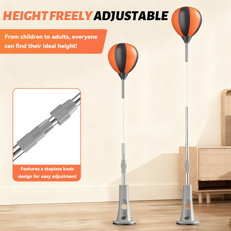 💥 Vinterrea: 50 % rabatt! 🥊 Slagpåse med speedboll ⭐ | Höjdjusterbar & ljudlös | Extra stark sugkopp 🏠