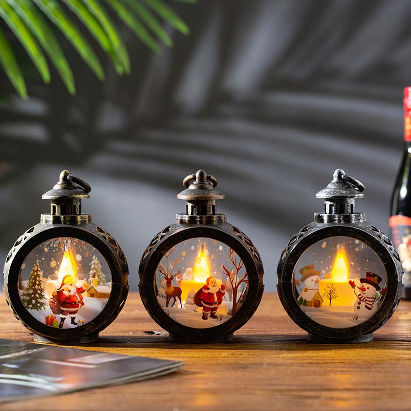 🎄 Retro LED-julnattlampa – juldekoration för fönster och bord ✨