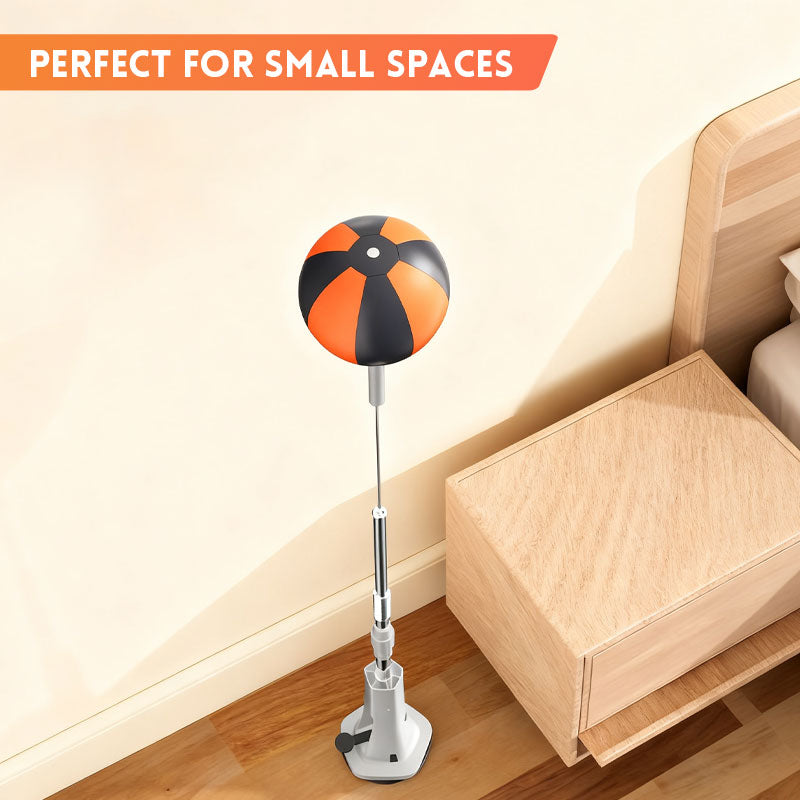 💥 Vinterrea: 50 % rabatt! 🥊 Slagpåse med speedboll ⭐ | Höjdjusterbar & ljudlös | Extra stark sugkopp 🏠