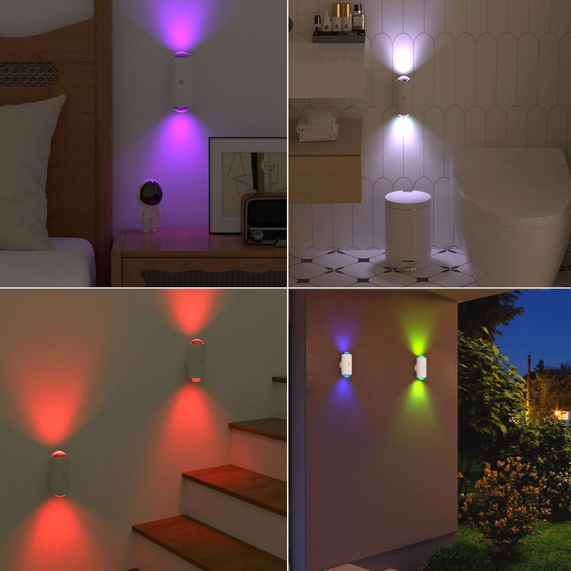 💡 Magnetisk Laddbar Dubbel Vägglampa | Smart & Energieffektiv Hemmytsbelysning