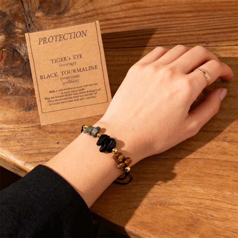 🌌 Energikalibratorn ✨ | Armband med Kalibrerad Natursten 💎 | Magnetisk Balans & Tur