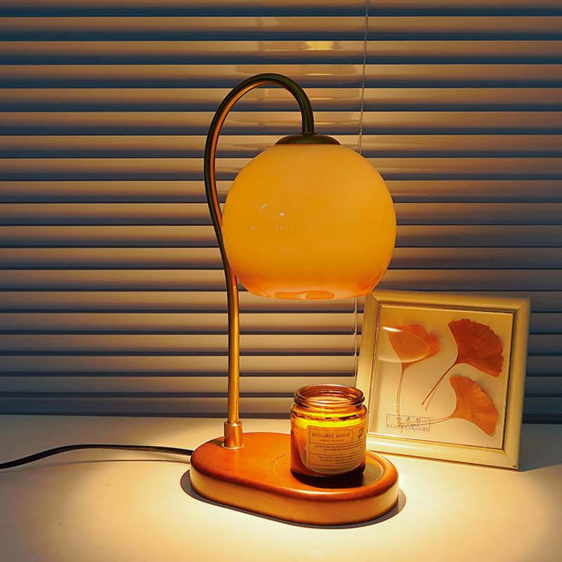 🌿 Liljekonvalj Aromalampa Vintage ✨ | Steglös Dimning & Vaxsmältare GU10