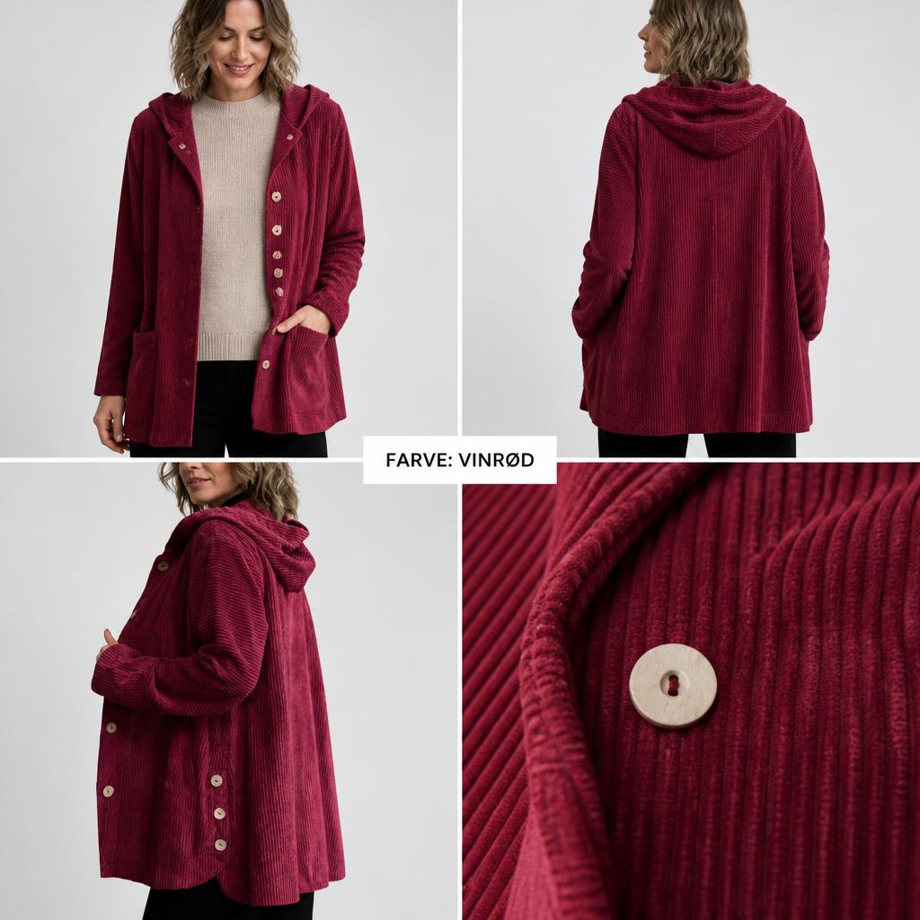 🧥 Årets Eksklusive Fløjlsjakke 2026 🍂 – Luksuriøs Corduroy Overshirt Med Hætte ✨