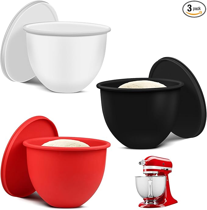 Silikoninsatser med lock, kompatibel med KitchenAid 5 Qt Köksmaskiner