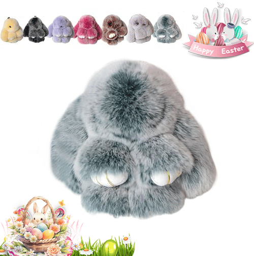 Lyxig Påskhare Nyckelring med Elegant Presentask – Den Perfekta Påskgåvan 🐰🌷